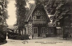 Sericourt - Eigentum des Eugene Schreibers - das Haus des Blumenstandplatzes CPA
