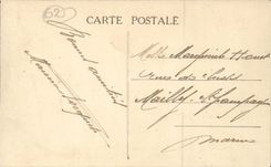 Sericourt - Eigentum des Eugene Schreibers - das Haus des Blumenstandplatzes CPA