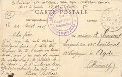 Mont Saint Eloi - die Strasse von Tours - der Krieg 1914 Teil zerstort von bombardment CPA