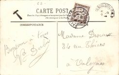 Boulogne on Sea - View of the Boulevard Sainte Beuve CPA