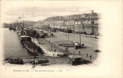 Boulogne auf Meer - Ansicht des Hafens CPA (Unterwasserunterseeboot)
