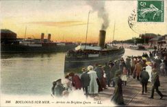 Boulogne auf Meer - Ankunft der Brighton-Konigin - Dampfer - Dampfer - Boot - Boot CPA