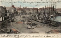 Boulogne auf Meer - der Quay des Bassins CPA