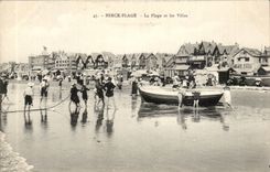 Berck Beach - the Beach and Villas - boat - boat - CPA