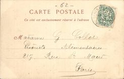 Berck Beach - the Beach - boat - boat - ass - donkey CPA