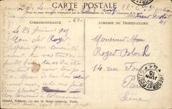 Maroeuil - House bombardee - ruins off the post office - War 1914 1915 - CPA