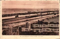 Touquet Paris Beach - the Dam - CPA