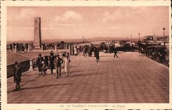 Touquet Paris Beach - the Dam - CPA