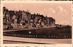 Touquet Paris Beach - the Dam and Lawns - CPA
