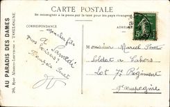 Fantasy - Children - Pastorale - Flute - Music - CPA (publicity With the paradise of the ladies 26 rue d' Alsace Lorraine)