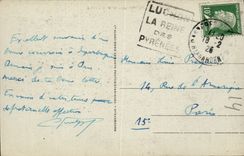 Superbagneres - In front of the Hotel - the Ski - Winter sports - CPA