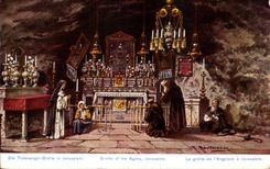 Israel - Jerusalem - Die Todesangst Cave - Cave off Agony - CPA