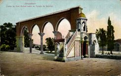 Israel - Jerusalem - Pulpit of Cadi Burhan addin to the Temple of Solomon CPA