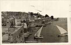 Israel - Tiberias from the lake - Sailing - saliboat - boat - boat - CPA