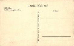 Israel - Bethlehem - Bethlehem in full sun CPA