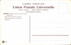 Israel - Jerusalem - The Ford off To rivet Jordan - Shepherds passing has ford their herds - CPA