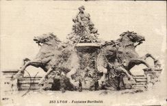 Lyon - Bartholdi Brunnen - CPA (Pferdenpferd)