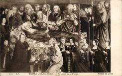 Lyon - Museum von Lyon - Tabelle - Kunst - deutsche Schule - gestorben an der Jungfrau - CPA