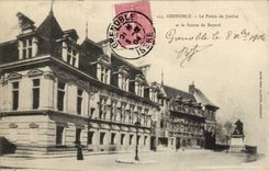 Grenoble - Law courts - Statue of Bayard - CPA