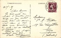 Grenoble - Sight on Isere and the Alpine range - CPA