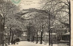 Grenoble - Terrace of the Garden of City and the Bastille - CPA