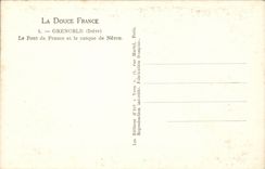 Grenoble - the Bridge of France and the helmet of Neron - CPA