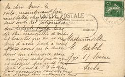 Lyon - Metal Turn of Fourvieres - plane - airplane - CPA