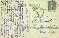 Saint Rambert auf dem Loire - Anblick der Brucke und der Boote - CPA