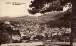 Stadt - silbrig - Ansicht - CPA