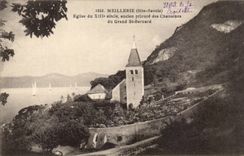Meillery - XIII century old Church - Old prioress of the Canons of Large Saint Bernard CPA