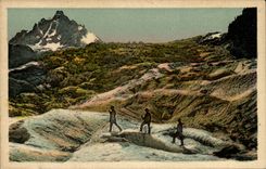 Chamonix - Mont Blanc - Traversee du Glacier des Bossons CPA 