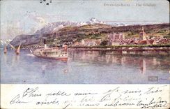 Evian les Bains - View - CPA