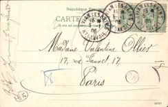 Evian les Bains - Hydropathic establishment and Splendid Hotel - CPA