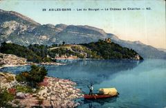 Aix les Bains - Lake of Le Bourget - Castle of Chatillon - boat - boat - - CPA