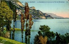 Aix les Bains - Chambotte and the Lake seen of the Port - CPA