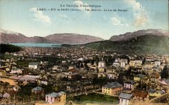 Aix les Bains - View - Lake of Le Bourget - CPA