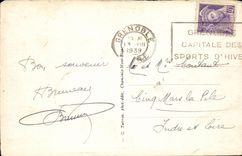 Argentieres - Village and Glacier CPA