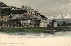 Grenoble - Fort the Plane and the Alpine range CPA