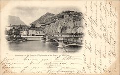 Grenoble - the Bridge of the Esplanade and Strong CPA