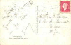 Grenoble - Place Victor Hugo and Bastille CPA