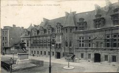 Grenoble - Law courts and Statue Bayard CPA