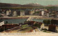 Grenoble - View taken Garden of the Dolphins - CPA