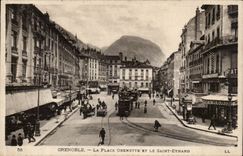 Grenoble - the Grenette Place and St Eynard - CPA