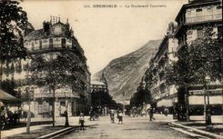 Grenoble - the Boulevard Gambetta CPA