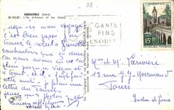 Grenoble - the island of Love and Apes CPA