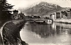 Grenoble - Quays of Isere and Moucherotte - CPA