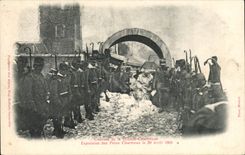 Brut grosses Chartreuse - Entfernung der Vater am 29 April 1903 - militaria - CPA TOP (Gendarme Gendarmes