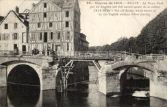 Meaux - War 1914 - the Old Bridge which the English made jump before withdrawing themselves - CPA