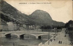 Grenoble CPA quays Isere and the Eynard saint