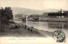 Grenoble CPA the bridge of the esplanade (sheep)